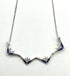 14K Gold Diamond & Sapphire Star Of Bethlehem Opening Magnetic Necklace
